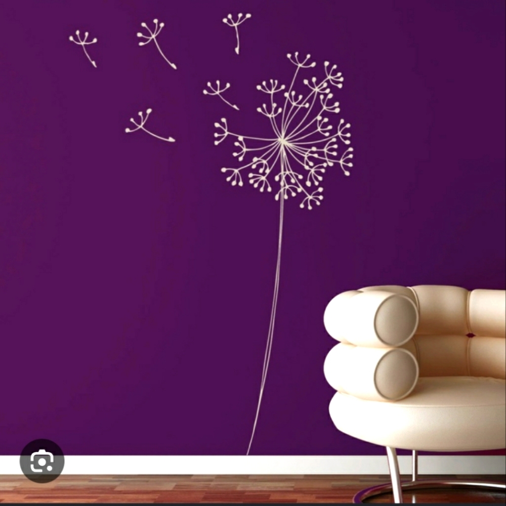 Mia & co dandelion wall decal 55" x 69"